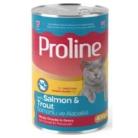 Proline Somonlu ve Alabalıklı 400 gr Yetişkin Konserve Kedi Maması