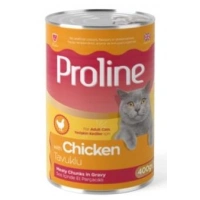 Proline 400 gr Tavuk Etli Sos İçinde Et Parçalı Yetişkin Konserve Kedi Maması