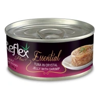 Reflex Plus Essential Jöle İçinde Ton Balıklı ve Karidesli 70 gr Yetişkin Kedi Konserve