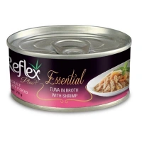 Reflex Plus Essential Et Suyunda Ton Balıklı ve Karidesli 70 gr Yetişkin Konserve Kedi Maması