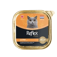 Reflex Plus Jelly Dana Etli 85 gr Yetişkin Konserve Kedi Maması