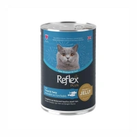 Reflex Plus Jöle içinde Et Parçacıklı Alabalıklı Ve Ton Balıklı Yetişkin Kedi Maması 400 gr