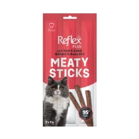 Reflex Meaty Sticks Biftekli ve Kuzu Etli 3x5 gr Kedi Ödül Çubuğu