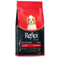 Reflex Plus Kuzu Etli Mini ve Küçük Irk Yavru Köpek Maması 3 kg