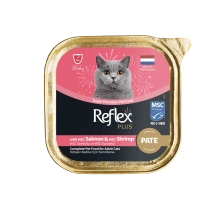 Reflex Plus Pate Somonlu ve Karidesli 85 gr Yetişkin Konserve Kedi Maması