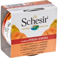 Schesir Fruit Tavuk ve Papayalı 150 gr Yetişkin Köpek Konservesi