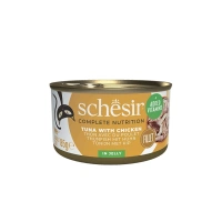 Schesir Jelly Ton Balığı ve Tavuk Jöle İçinde Yetişkin Kedi Konservesi 85g