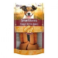 SmartBones Köpek Ödül Kemiği Yer Fıstığı Ezmeli Medium (2li) 158g