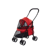 Tommy Evcil Hayvan Arabası 67x47x98 Cm Kırmızı Max 15 Kg