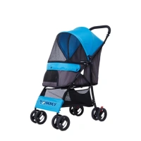 Tommy Evcil Hayvan Arabası 67x47x98 Cm Mavi Max 15 Kg
