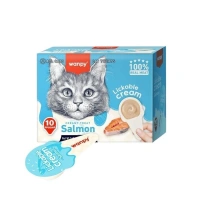 Wanpy Somonlu 10x16 gr Kaşık Krema Kedi Ödül Maması
