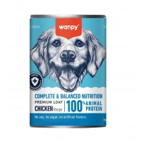 Wanpy Tahılsız Tavuklu %100 Gerçek Et Konserve Köpek Maması 375gr