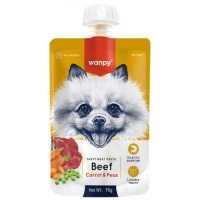 Wanpy Taze Sığır Etli Ve Havuçlu Köpek Et Ezmesi 90 gr
