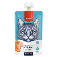 Wanpy Taze Tavuklu Ve Havuçlu Kedi Et Ezmesi 90 gr