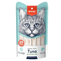 Wanpy Ton&Morina Balıklı 25x14 gr Krema Kedi Ödül Maması