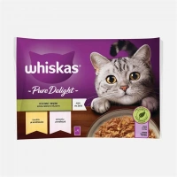 Whiskas Pure Delight Dilimli Seçim Tavuklu ve Somonlu Poşet Yaş Kedi Maması 4x85g