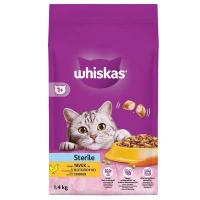 Whiskas Sterile Tavuklu 1.4 kg Kısırlaştırılmış Yetişkin Kuru Kedi Maması