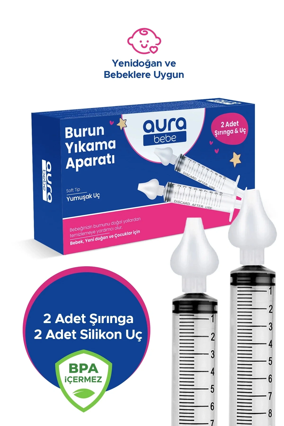 Bebek Burun Temizleme Şırıngası 2li