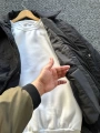 Siyah Erkek Oversize Krinkıl Bomber Ceket