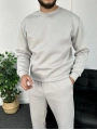 Gri Üç iplik şardonlu sweat