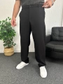 Siyah Ottoman Kumaş Baggy Pantolon