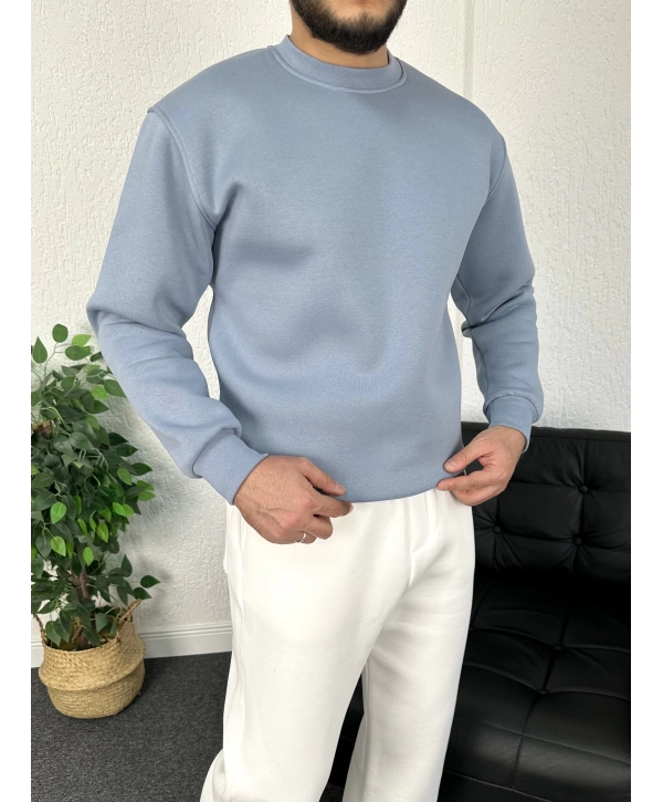 Bebe Mavi Üç iplik şardonlu sweat