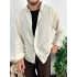 Bej Erkek Oversize Giesto Keten Gömlek