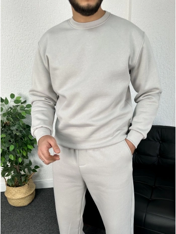 Gri Üç iplik şardonlu sweat