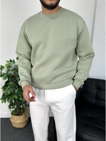 Su Yeşili Üç iplik şardonlu sweat