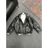 Siyah Bomber Oversize Deri Ceket
