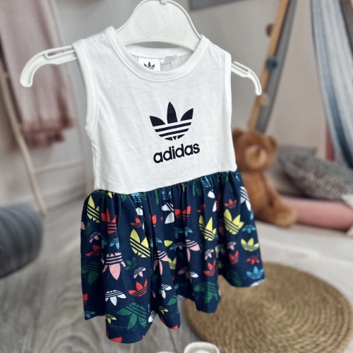 Baby Marka Addas Desen Dijital Elbise Kız 9-36 Ay