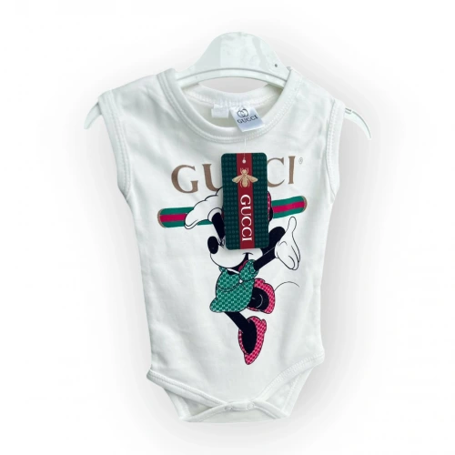 Baby Marka Cuccy Desen Çıtçıtlı Kolsuz Bady Erkek 6-24 Ay