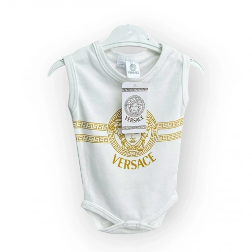 Baby Marka Versay Desen Çıtçıtlı Kolsuz Bady Unisex 6-24 Ay