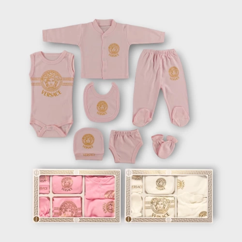 Baby Marka Versay Desen Yedili Set Unisex 0-6 Ay