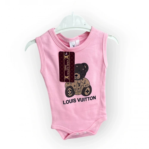 Baby Marka Wilton Desen Çıtçıtlı Kolsuz Bady Unisex 6-24 Ay