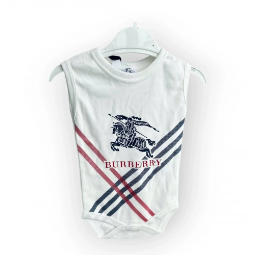 BabyMarka Borberi Desen Çıtçıtlı Kolsuz Bady Unisex 6-24 Ay