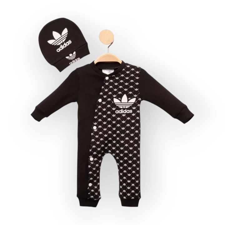 Baby Marka Addas Desen Şapkalı Tulum Unisex 6-24 Ay