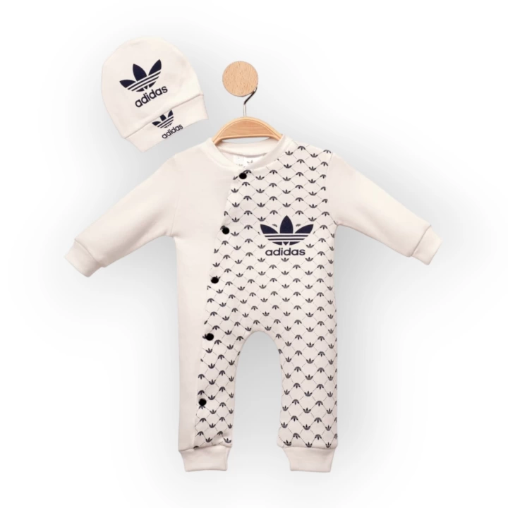 Baby Marka Addas Desen Şapkalı Tulum Unisex 6-24 Ay