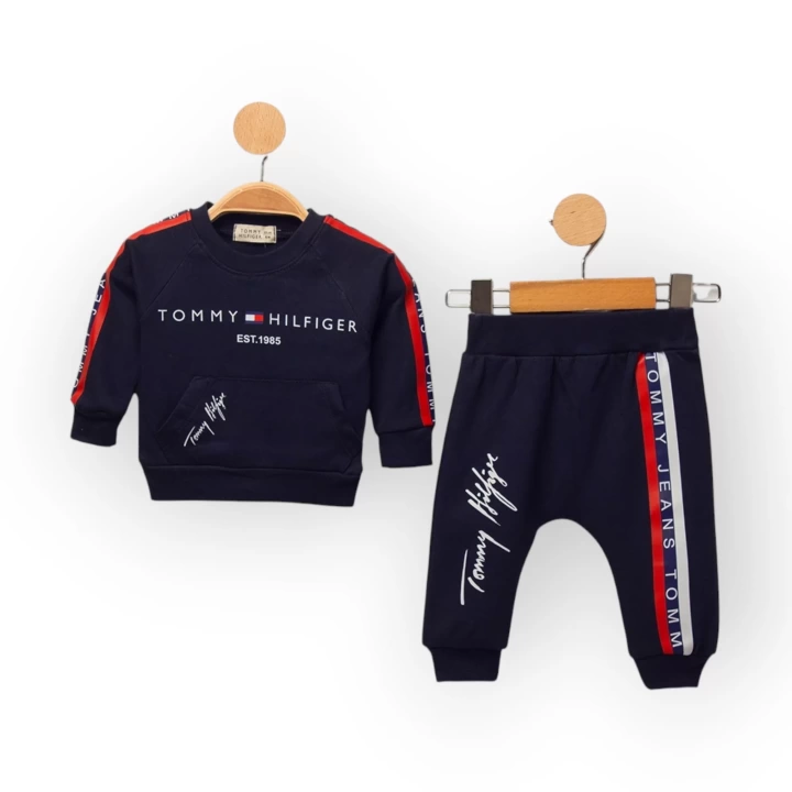 Baby Marka Baskılı Tomm Desen İkili Takım Unisex 6-24 Ay