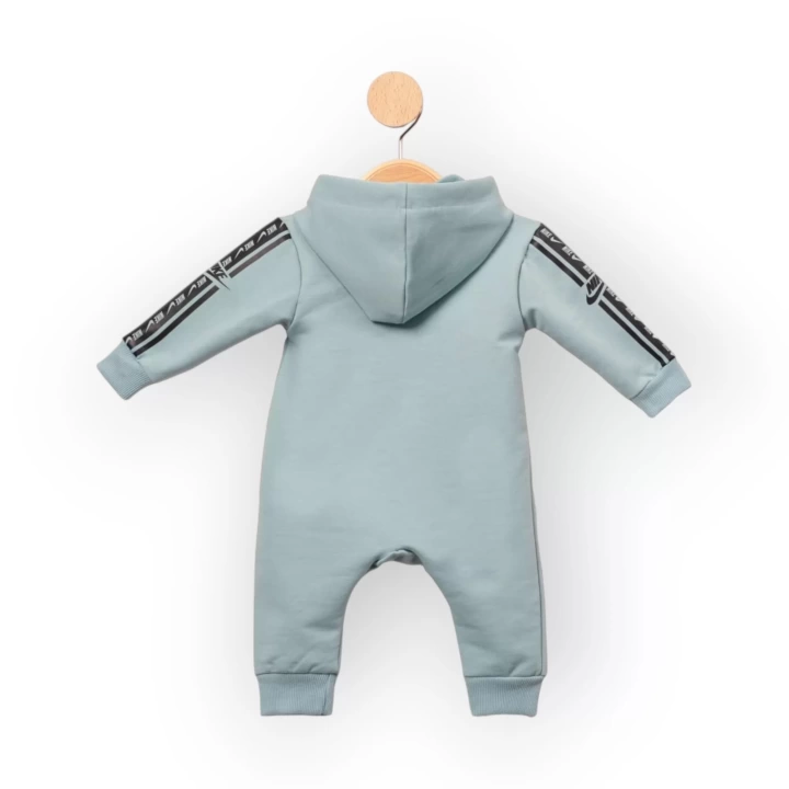 Baby Marka Nke Desen Kapşonlu Tulum Unisex 6-24 Ay