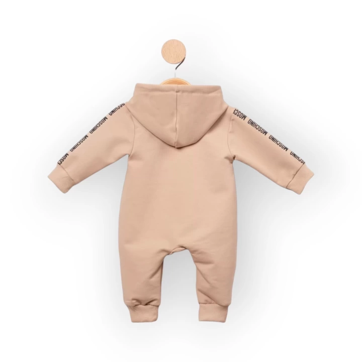 Baby Marka Moşino Desen Kapşonlu Tulum Unisex 6-24 Ay