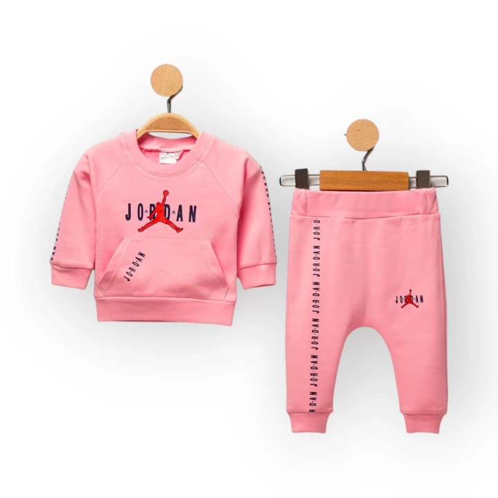 Baby Marka Baskılı Jrdon Desen İkili Takım Unisex 6-24 Ay