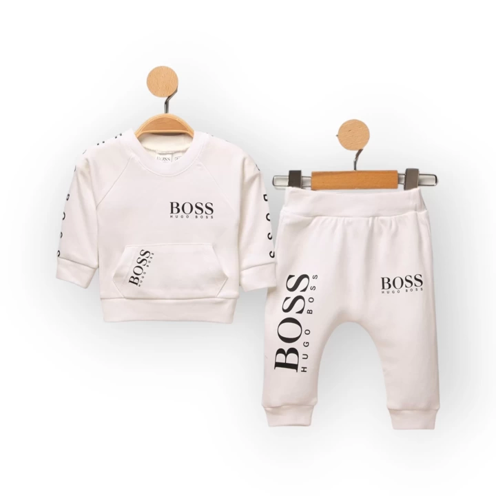 Baby Marka Baskılı Bossa Desen İkili Takım Unisex 6-24 Ay