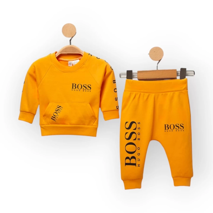 Baby Marka Baskılı Bossa Desen İkili Takım Unisex 6-24 Ay