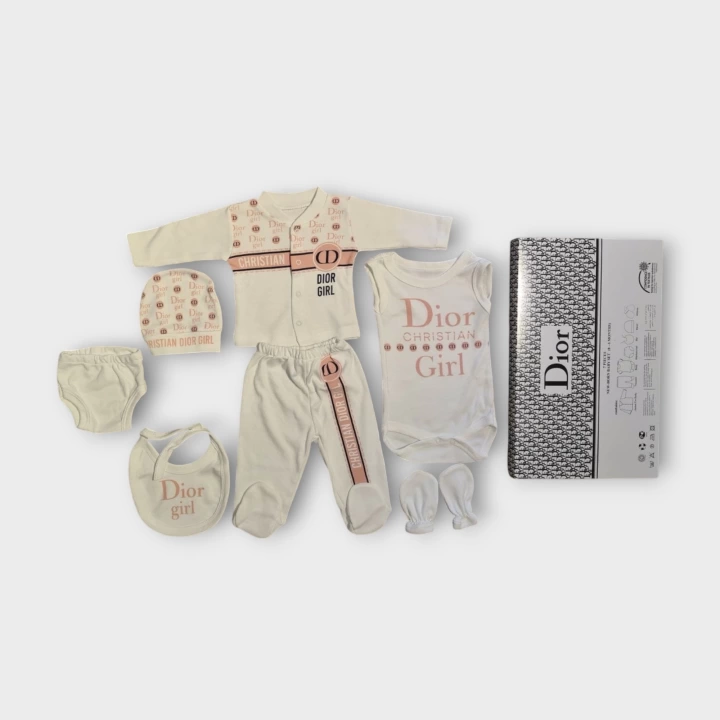 Baby Marka Doory Desen Yedili Set Unisex 0-6 Ay