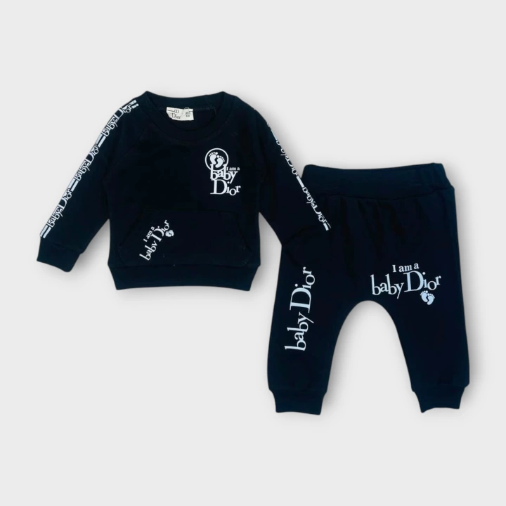 Baby Marka Baskılı Doory Desen İkili Takım Unisex 6-24 Ay