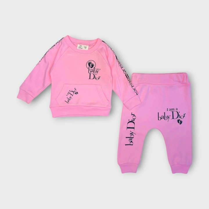 Baby Marka Baskılı Doory Desen İkili Takım Unisex 6-24 Ay