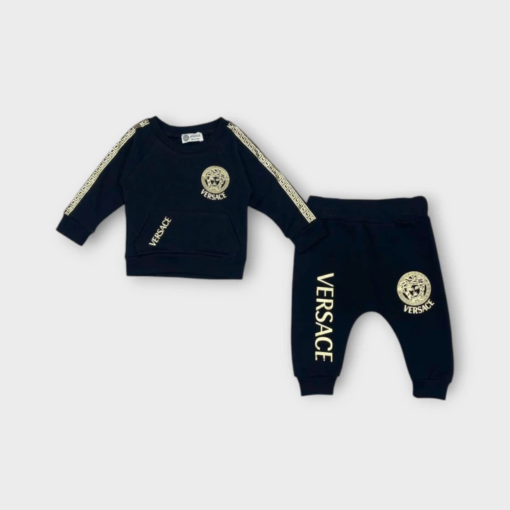 Baby Marka Baskılı Versay Desen İkili Takım Unisex 6-24 Ay