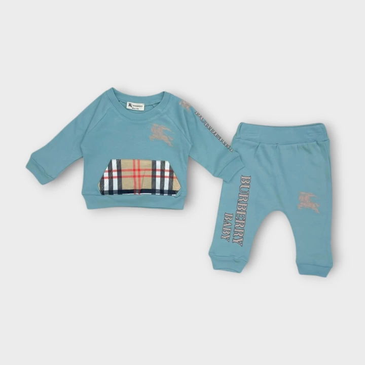 Baby Marka Baskılı Borberi Desen İkili Takım Unisex 6-24 Ay