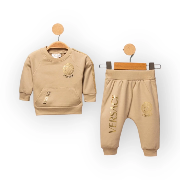 Baby Marka Baskılı Tomm Desen İkili Takım Unisex 6-24 Ay